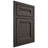 Shiloh Cabinetry Beaded Inset Somerset White Oak Plain Cut Creekside Door
