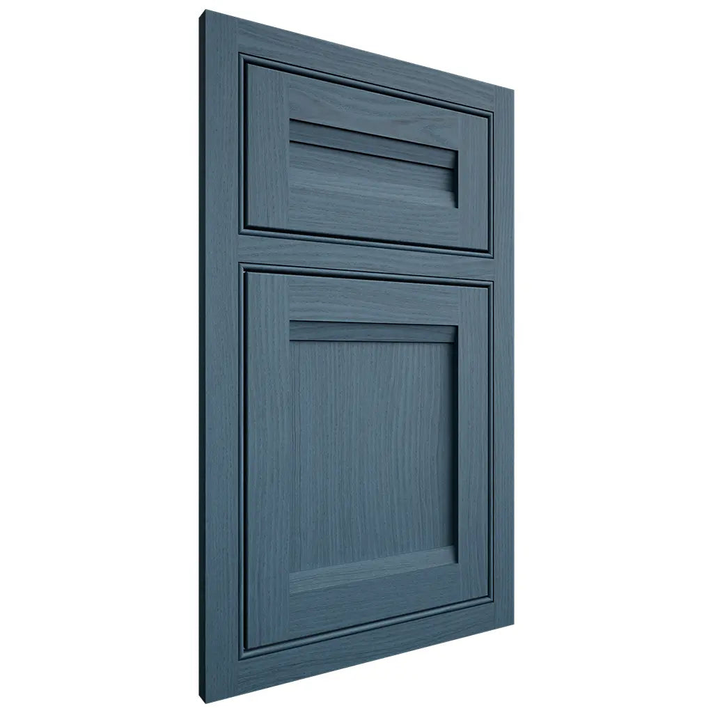 Shiloh Cabinetry Beaded Inset Somerset White Oak Plain Cut Hudson Door