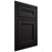 Shiloh Cabinetry Beaded Inset Somerset White Oak Plain Cut Ink Door