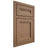 Shiloh Cabinetry Beaded Inset Somerset White Oak Plain Cut Medium Door