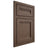Shiloh Cabinetry Beaded Inset Somerset White Oak Plain Cut Mineral Door