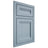 Shiloh Cabinetry Beaded Inset Somerset White Oak Quarter Sawn Sky Door