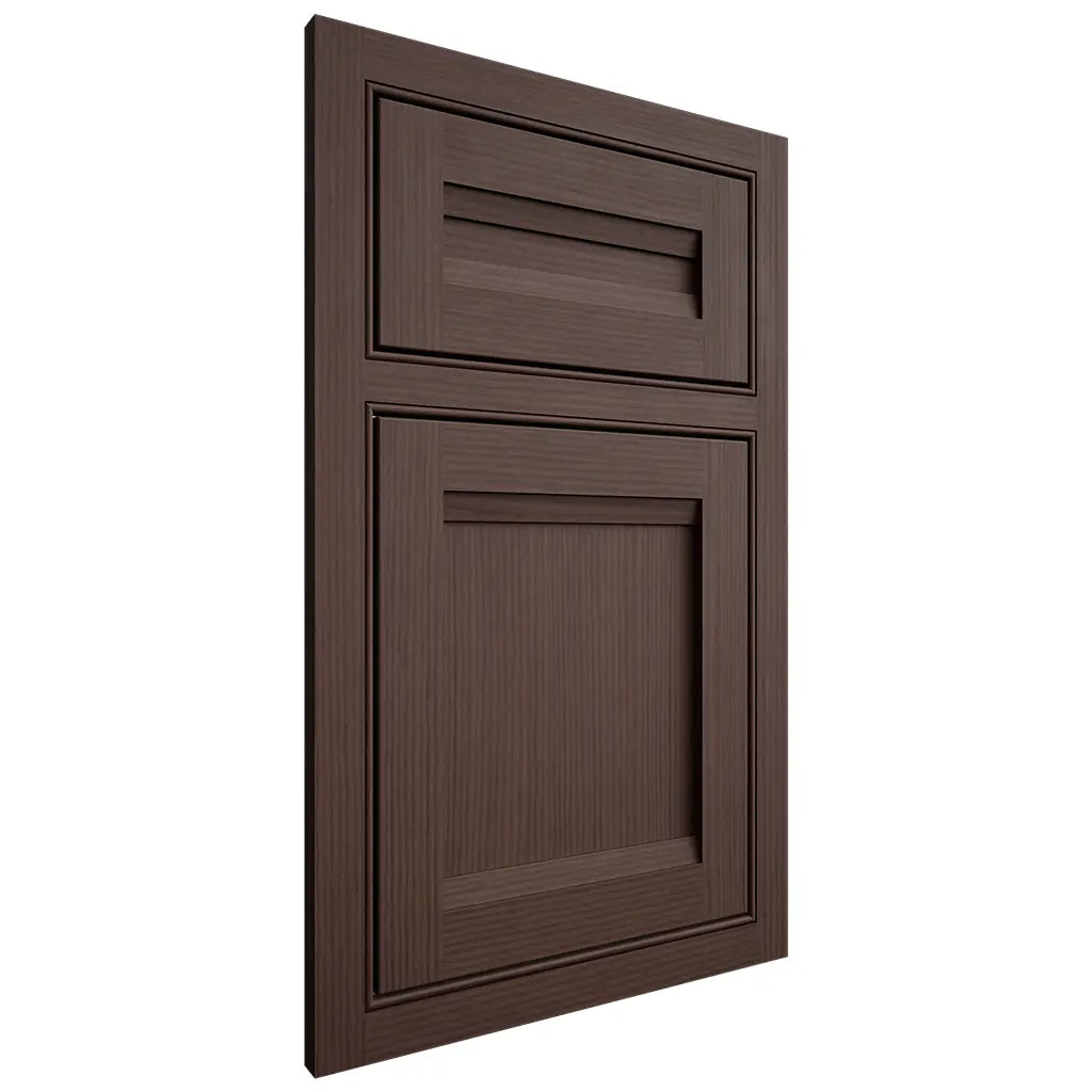 Shiloh Cabinetry Beaded Inset Somerset White Oak Rift Cut Dusk Door