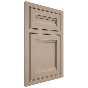 Shiloh Cabinetry Beaded Inset Somerset White Oak Rift Cut Straw Door