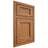 Shiloh Cabinetry Beaded Inset Square Flat Alder Plain Cut Caramel Door