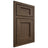 Shiloh Cabinetry Beaded Inset Square Flat Alder Plain Cut Caviar Door