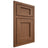 Shiloh Cabinetry Beaded Inset Square Flat Alder Plain Cut Cola Door
