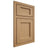 Shiloh Cabinetry Beaded Inset Square Flat Alder Plain Cut Natural Door