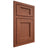 Shiloh Cabinetry Beaded Inset Square Flat Alder Plain Cut Sierra Door