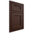 Shiloh Cabinetry Beaded Inset Square Flat Alder Plain Cut Umber Door