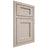 Shiloh Cabinetry Beaded Inset Square Flat Alder Plain Cut White Sands Door
