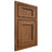Shiloh Cabinetry Beaded Inset Square Flat Cherry Plain Cut Carob Door