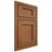 Shiloh Cabinetry Beaded Inset Square Flat Cherry Plain Cut Coffee Door