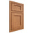 Shiloh Cabinetry Beaded Inset Square Flat Cherry Plain Cut Medium Door