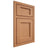 Shiloh Cabinetry Beaded Inset Square Flat Cherry Plain Cut Natural Door