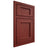 Shiloh Cabinetry Beaded Inset Square Flat Cherry Plain Cut Red Door