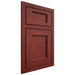 Shiloh Cabinetry Beaded Inset Square Flat Cherry Plain Cut Red Door