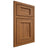 Shiloh Cabinetry Beaded Inset Square Flat Hickory Plain Cut Chestnut Door