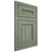 Shiloh Cabinetry Beaded Inset Square Flat Hickory Plain Cut Moss Door