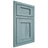 Shiloh Cabinetry Beaded Inset Square Flat Hickory Plain Cut Sky Door