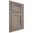 Shiloh Cabinetry Beaded Inset Square Flat Hickory Plain Cut Sterling Door