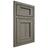 Shiloh Cabinetry Beaded Inset Square Flat Hickory Plain Cut Thyme Door