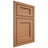 Shiloh Cabinetry Beaded Inset Square Flat Maple Plain Cut Cashmere Door