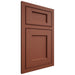 Shiloh Cabinetry Beaded Inset Square Flat Maple Plain Cut Cayenne Door