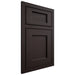 Shiloh Cabinetry Beaded Inset Square Flat Maple Plain Cut Espresso Door