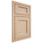 Shiloh Cabinetry Beaded Inset Square Flat Maple Plain Cut Natural Door