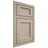 Shiloh Cabinetry Beaded Inset Square Flat Maple Plain Cut Pebble Door