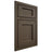 Shiloh Cabinetry Beaded Inset Square Flat Maple Plain Cut Perfect Brown Door