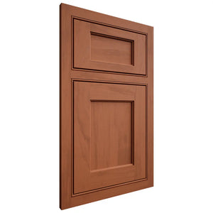 Shiloh Cabinetry Beaded Inset Square Flat Maple Plain Cut Spice Door