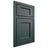 Shiloh Cabinetry Beaded Inset Square Flat Paintable Billiard Green Door