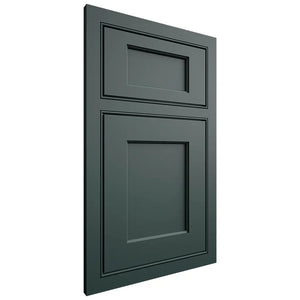 Shiloh Cabinetry Beaded Inset Square Flat Paintable Billiard Green Door
