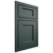 Shiloh Cabinetry Beaded Inset Square Flat Paintable Billiard Green Door