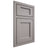 Shiloh Cabinetry Beaded Inset Square Flat Paintable Dovetail Gray Door