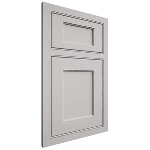 Shiloh Cabinetry Beaded Inset Square Flat Paintable Light French Gray Door