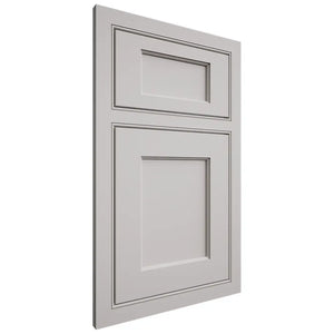 Shiloh Cabinetry Beaded Inset Square Flat Paintable Mindful Gray Door