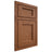 Shiloh Cabinetry Beaded Inset Square Flat Red Oak Plain Cut Braun Door