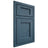 Shiloh Cabinetry Beaded Inset Square Flat Red Oak Plain Cut Hudson Door