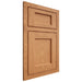 Shiloh Cabinetry Beaded Inset Square Flat Red Oak Plain Cut Medium Door