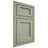 Shiloh Cabinetry Beaded Inset Square Flat Red Oak Plain Cut Moss Door