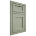 Shiloh Cabinetry Beaded Inset Square Flat Red Oak Plain Cut Moss Door
