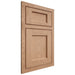 Shiloh Cabinetry Beaded Inset Square Flat Red Oak Plain Cut Natural Door