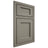 Shiloh Cabinetry Beaded Inset Square Flat Walnut Plain Cut Thyme Door