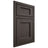 Shiloh Cabinetry Beaded Inset Square Flat White Oak Plain Cut Creekside Door