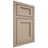 Shiloh Cabinetry Beaded Inset Square Flat White Oak Plain Cut Straw Door