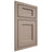 Shiloh Cabinetry Beaded Inset Square Flat White Oak Plain Cut Whitewash Door