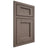 Shiloh Cabinetry Beaded Inset Square Flat White Oak Quarter Sawn Clay Door